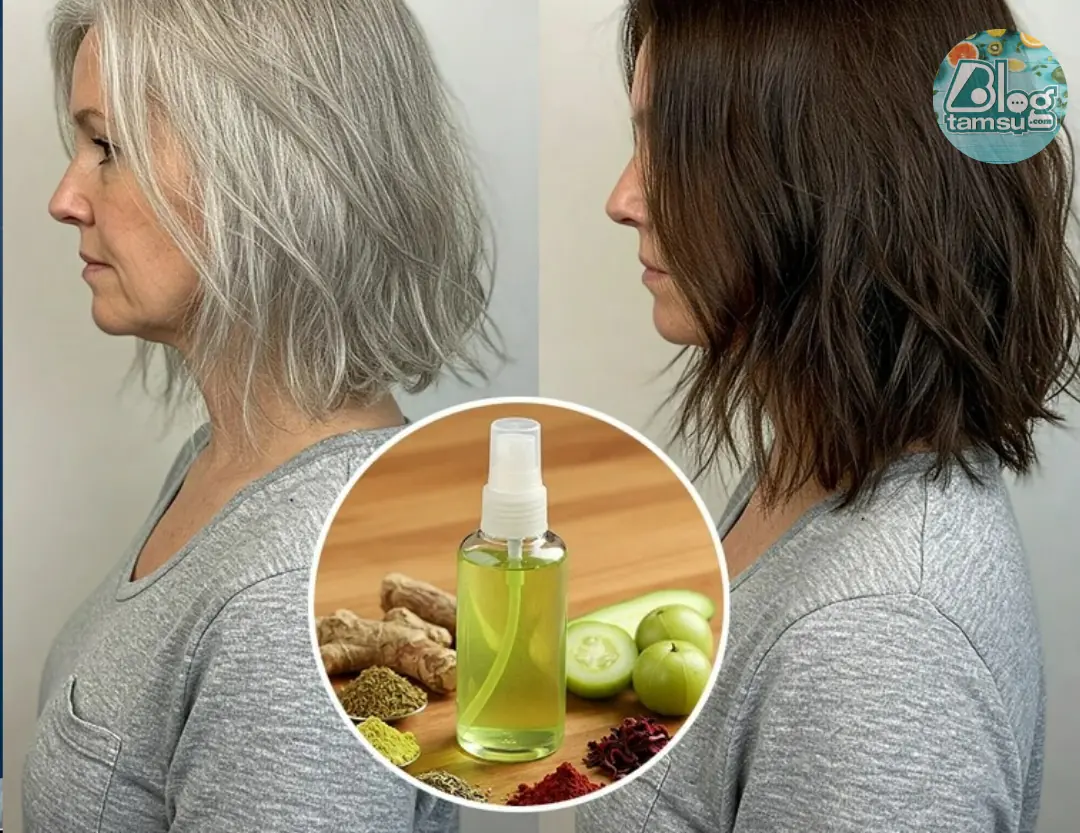 Grandma tells me her secret remedy: Simple but super effective solution to make grey hair black again