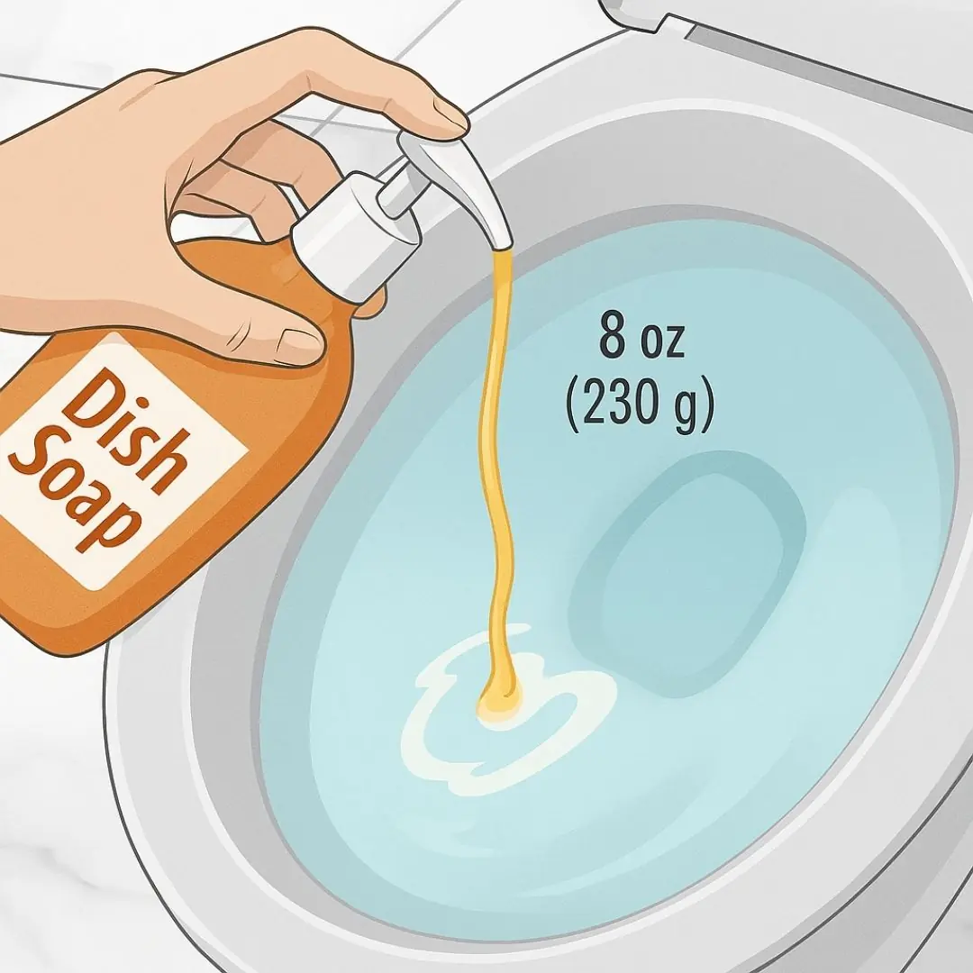 How to Unclog a Toilet with Dish Soap