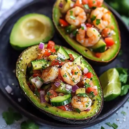Shrimp and Avocado Bowls with Mango Salsa Lime Chili Sauce Ingredients