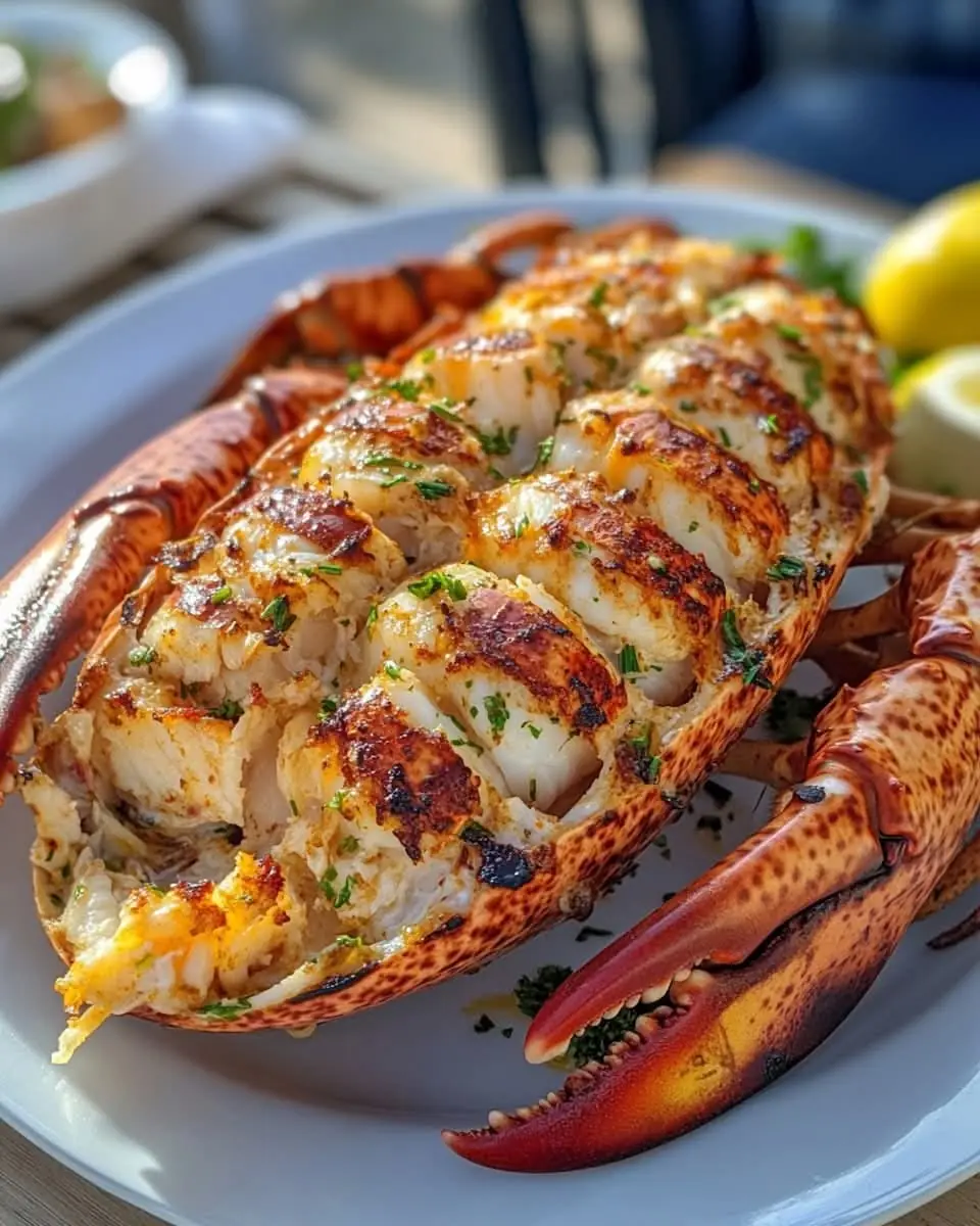 GARLIC HERB GRILLED LOBSTER