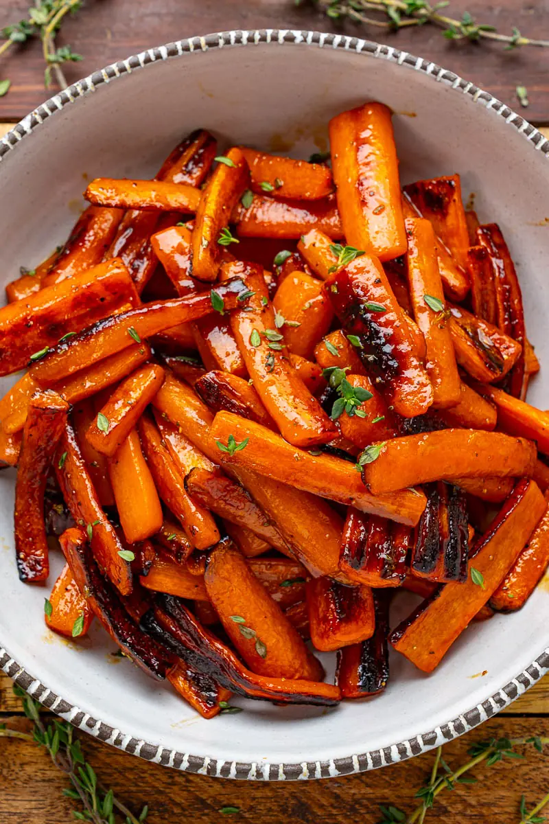 Balsamic Glazed Roasted Carrots