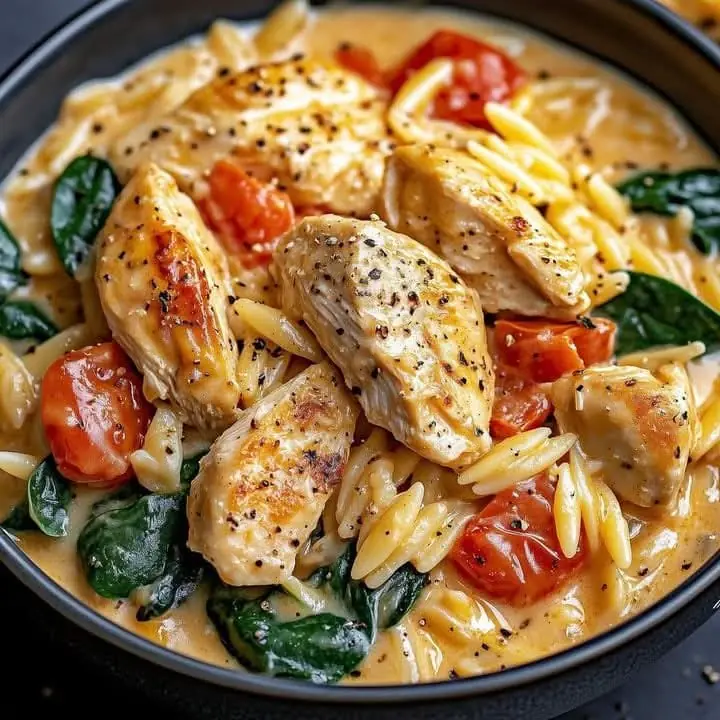 Creamy Chicken Orzo Delight
