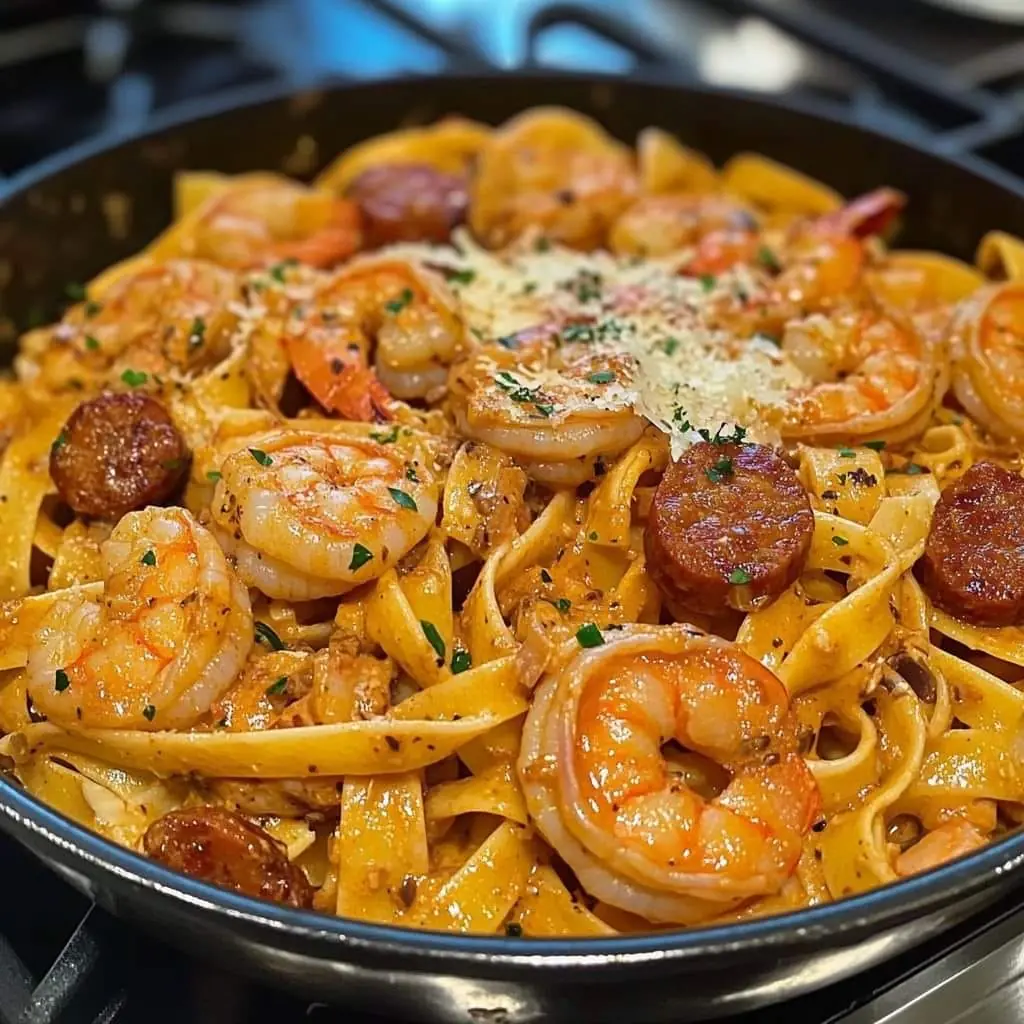 Creamy Cajun Pasta with Shrimp and Spicy