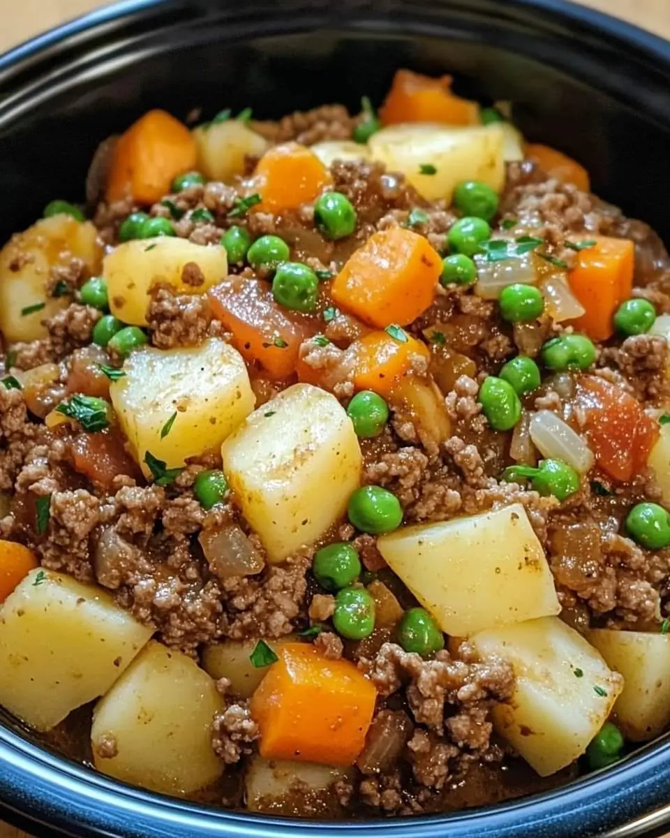 Slow Cooker Hamburger Hash