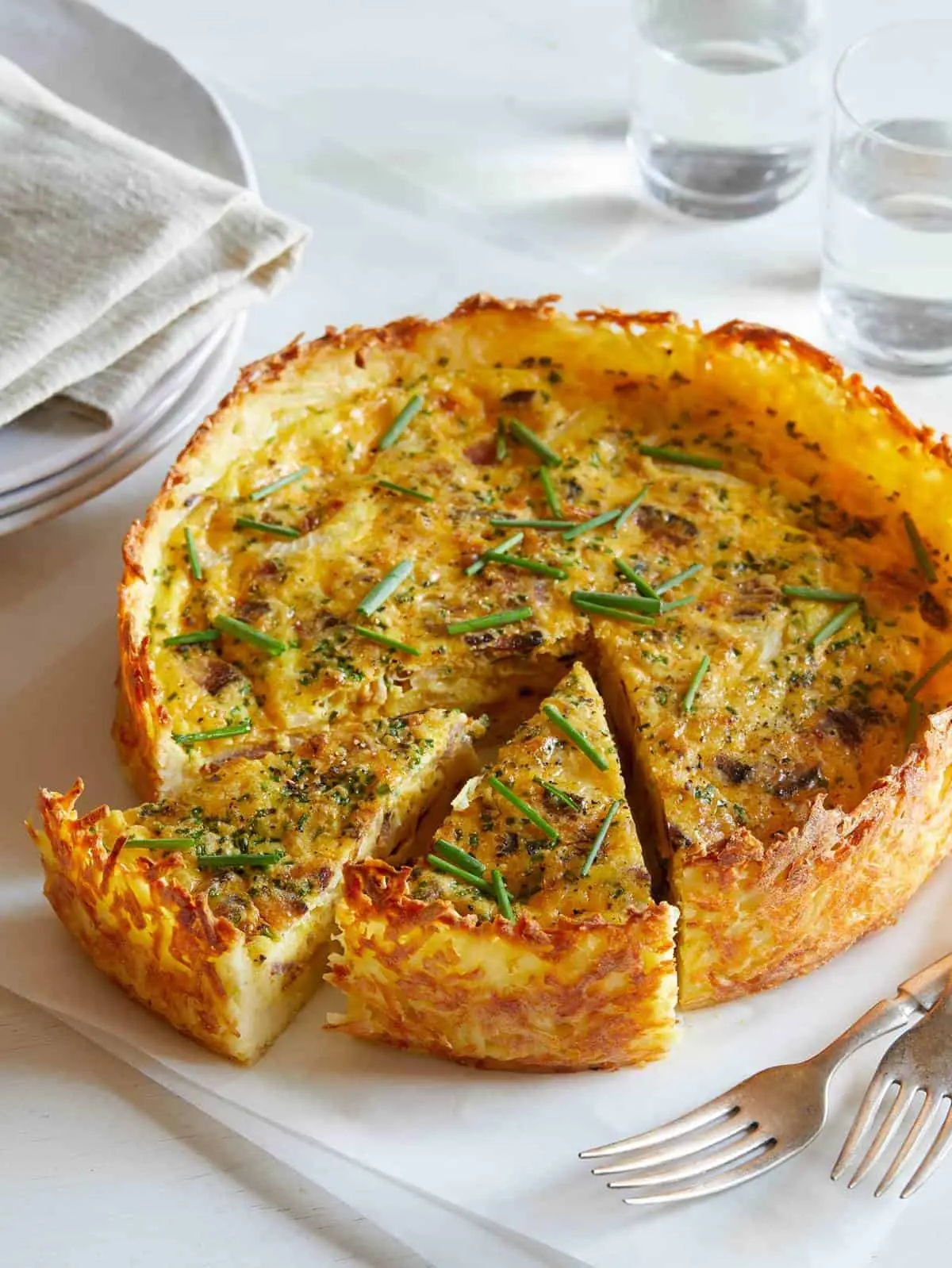 Hash Brown Crust Quiche