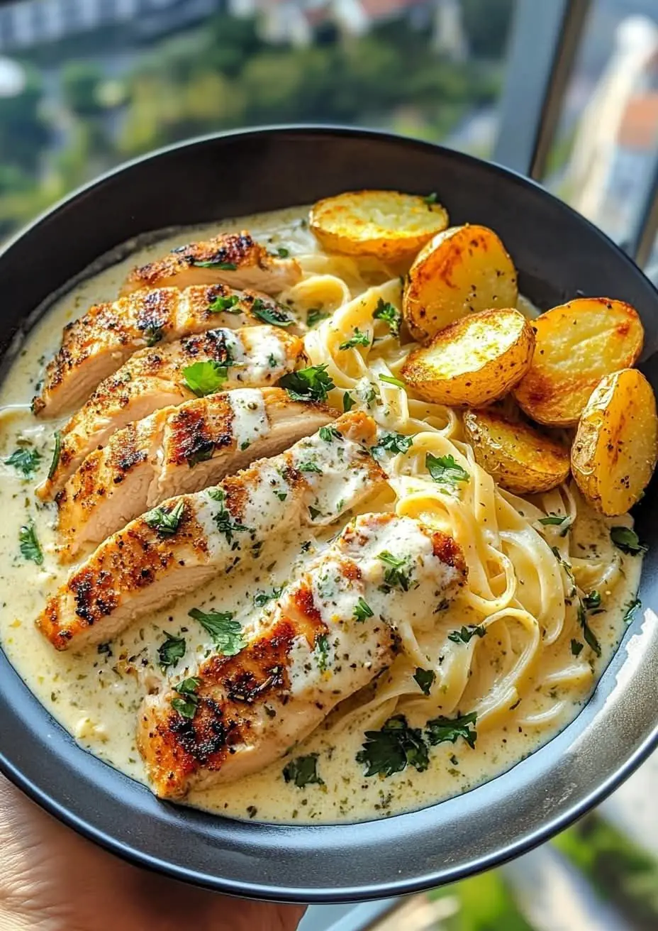Coconut Lemon Herb Chicken Alfredo