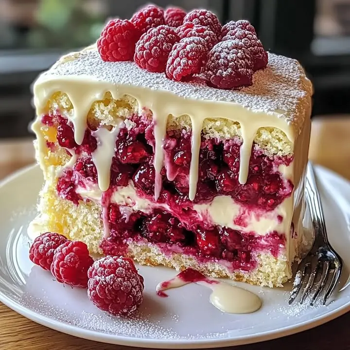 White Chocolate Raspberry Dream Cake