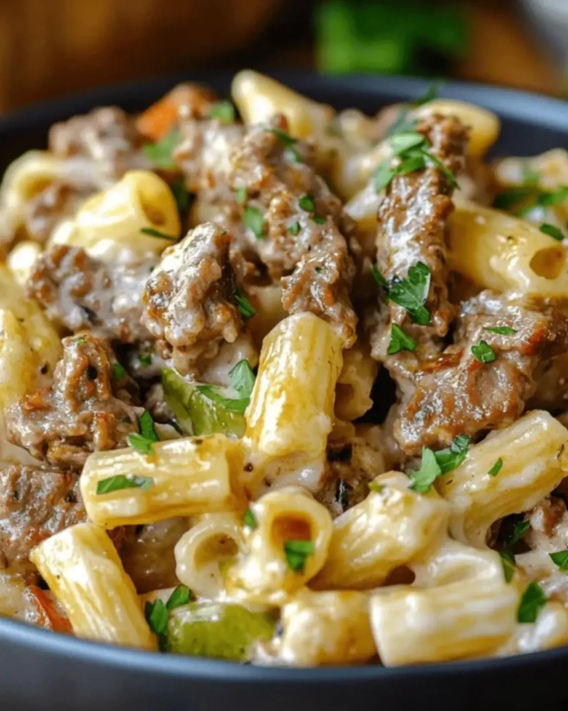 Philly Cheesesteak Pasta