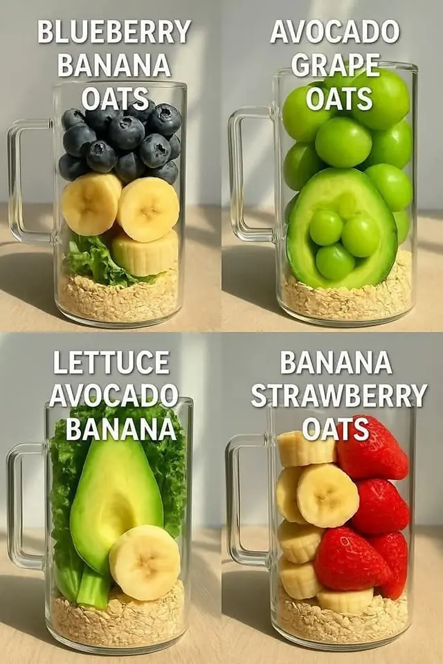 Oat Smoothie Cups for Energy & Nourishment