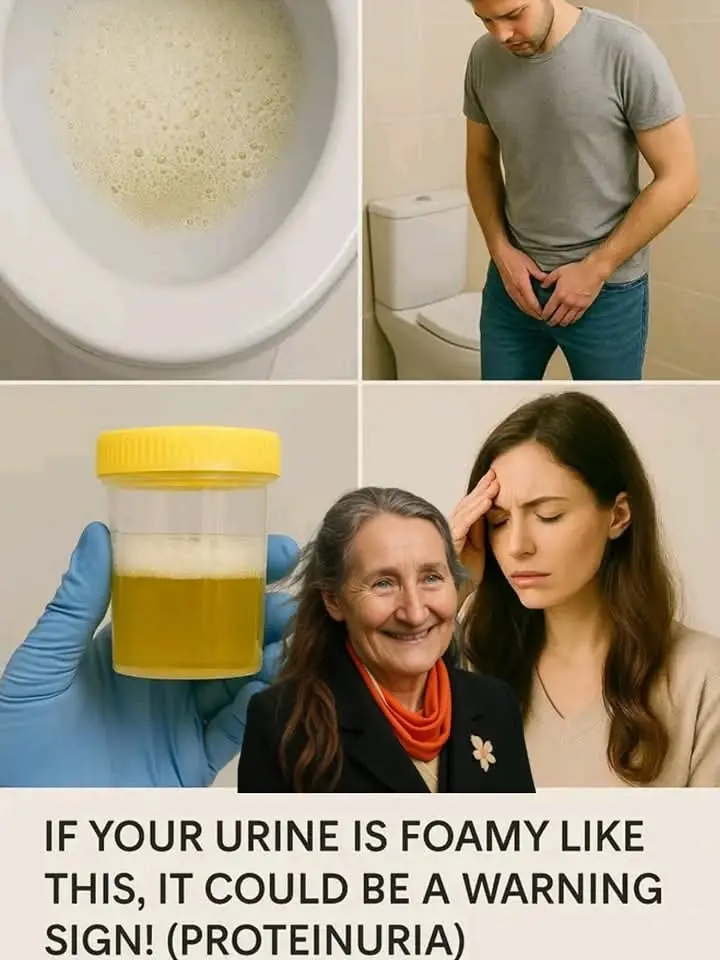 If you’ve ever noticed your urine looking foamy