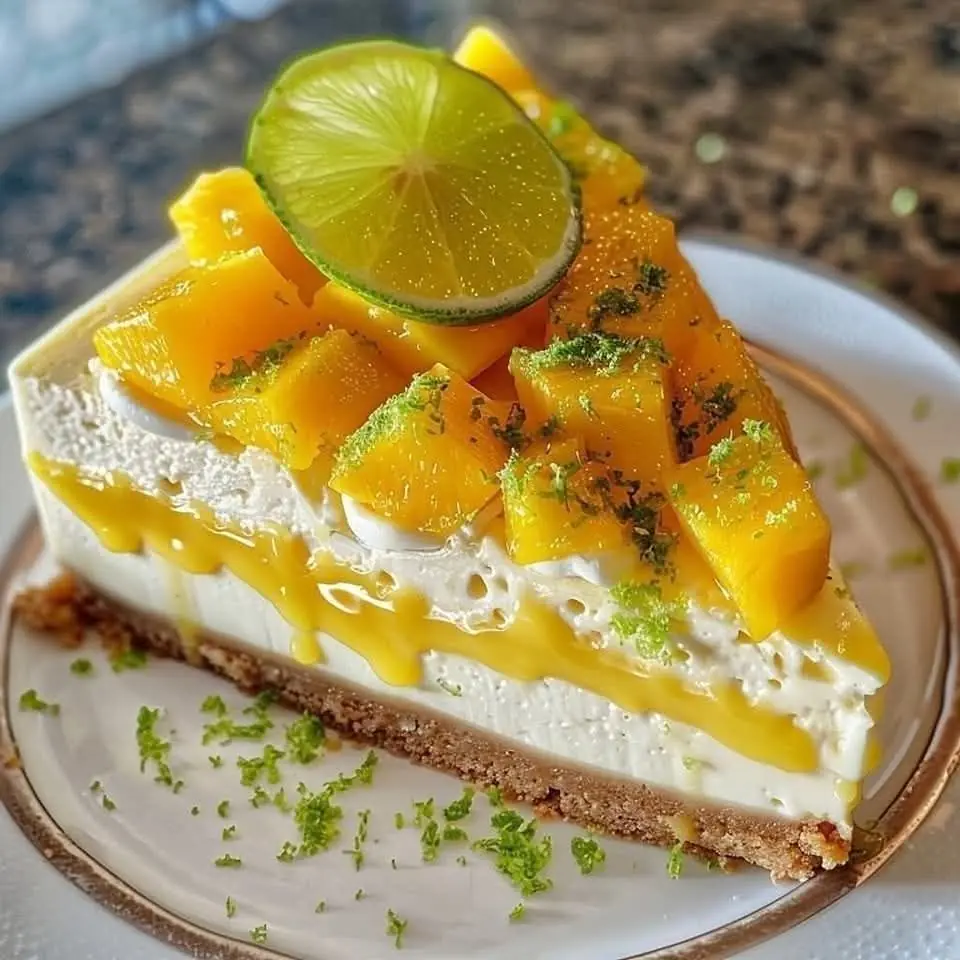 Mango Key Lime Cheesecake