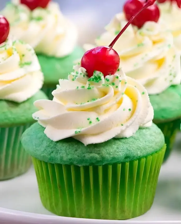 Shamrock Shake Cupcakes