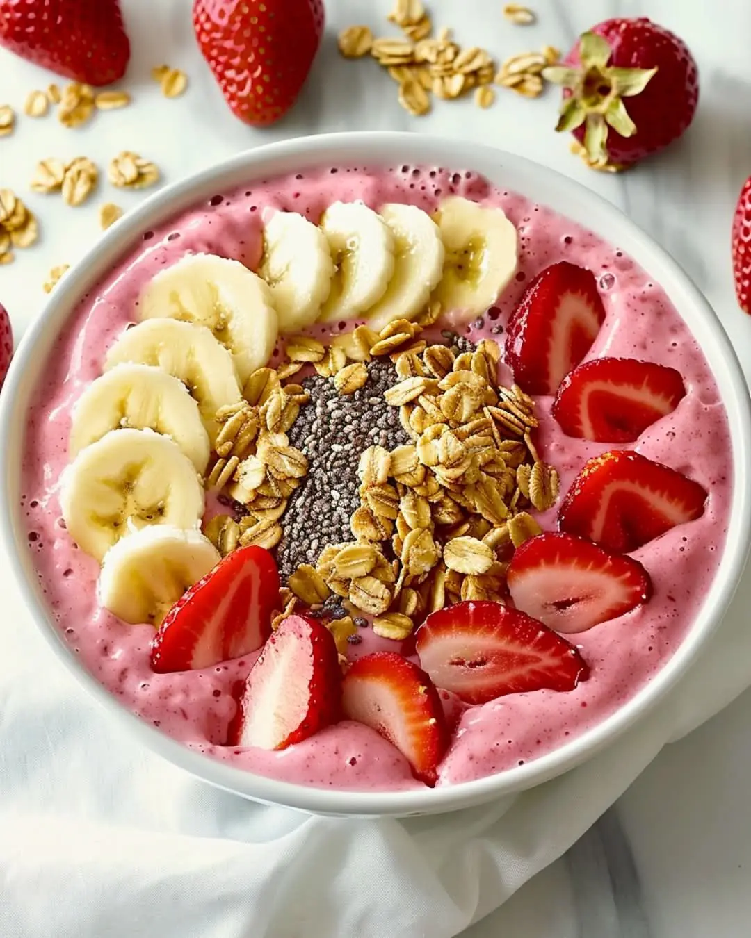 Strawberry Banana Smoothie Bowl