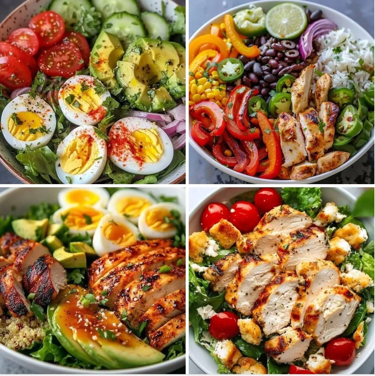 Egg Avocado Salad Bowl
