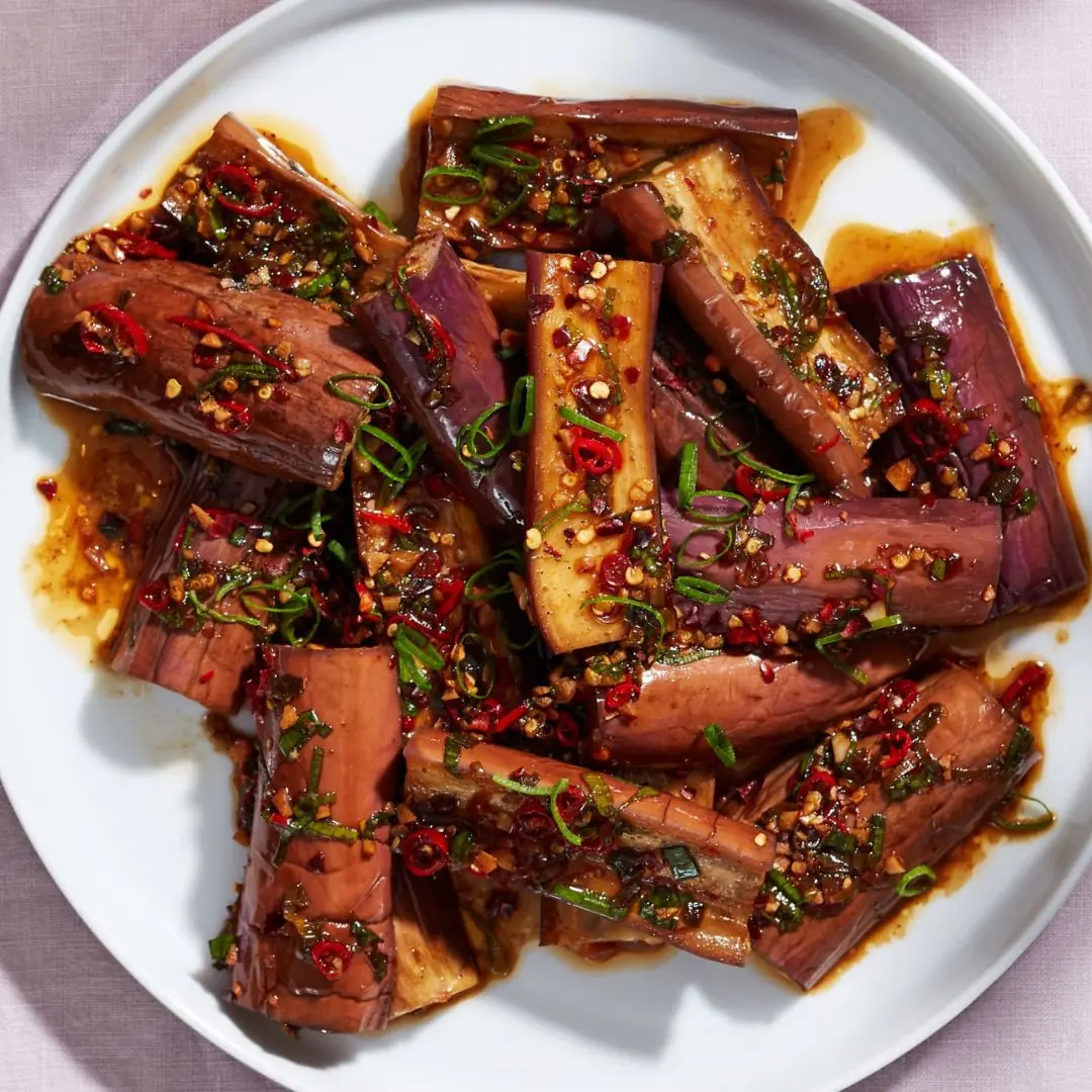 Chinese-Style Spicy Eggplant Salad