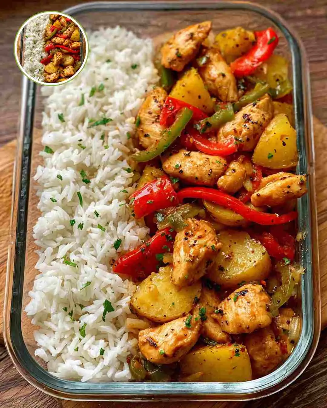 Epic One-Pan Chicken Potato Stir-Fry with Fluffy Rice