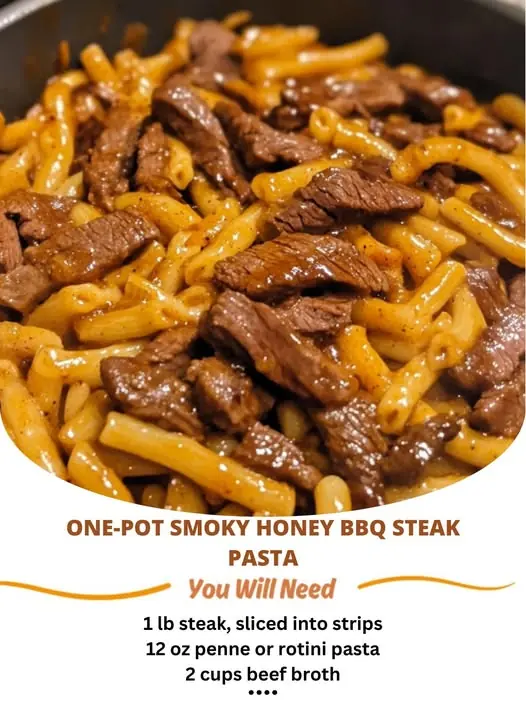 One-Pot Smoky Honey BBQ Steak Pasta – A Comfort Food Dream