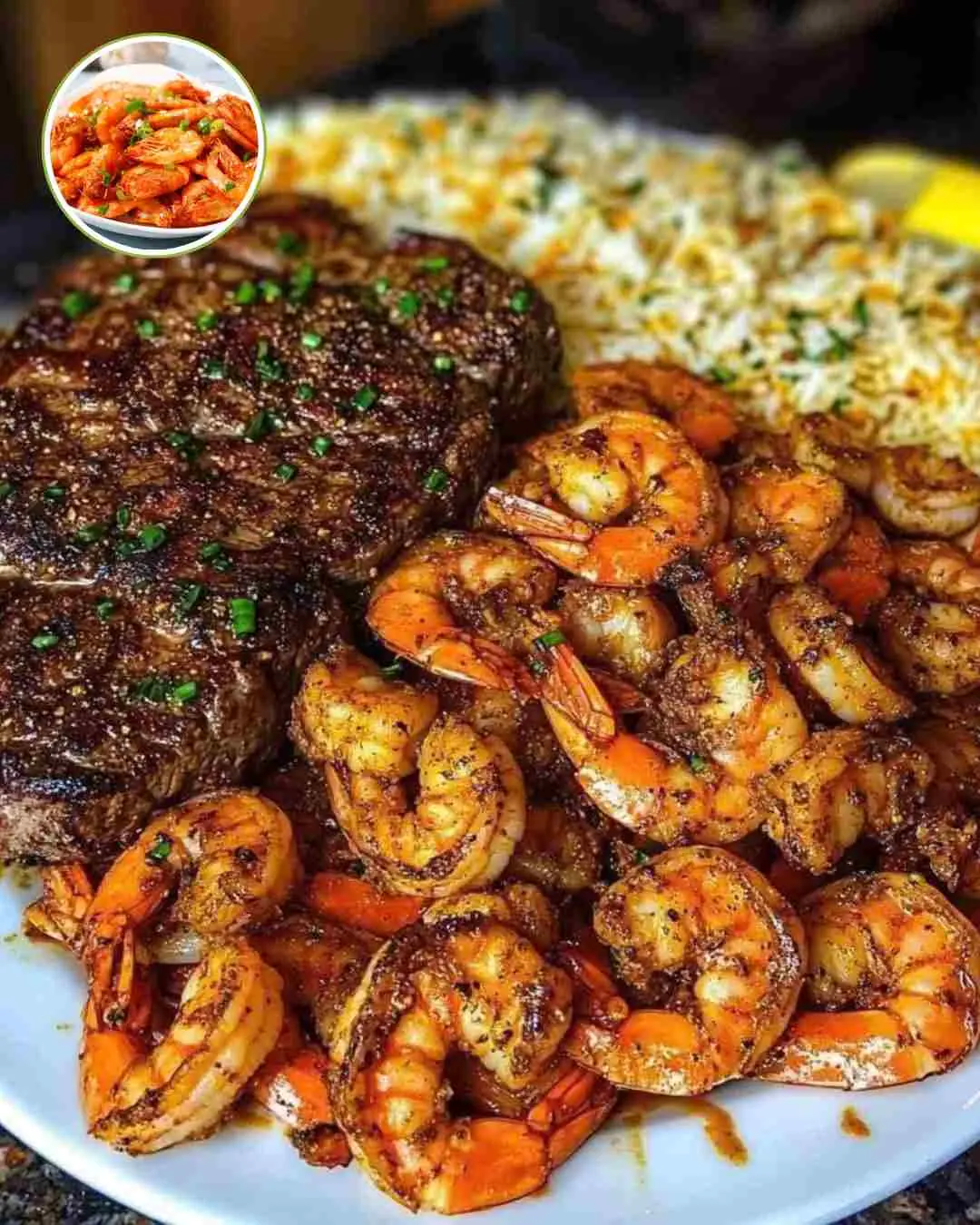 Cajun Shrimp and Steak Feast