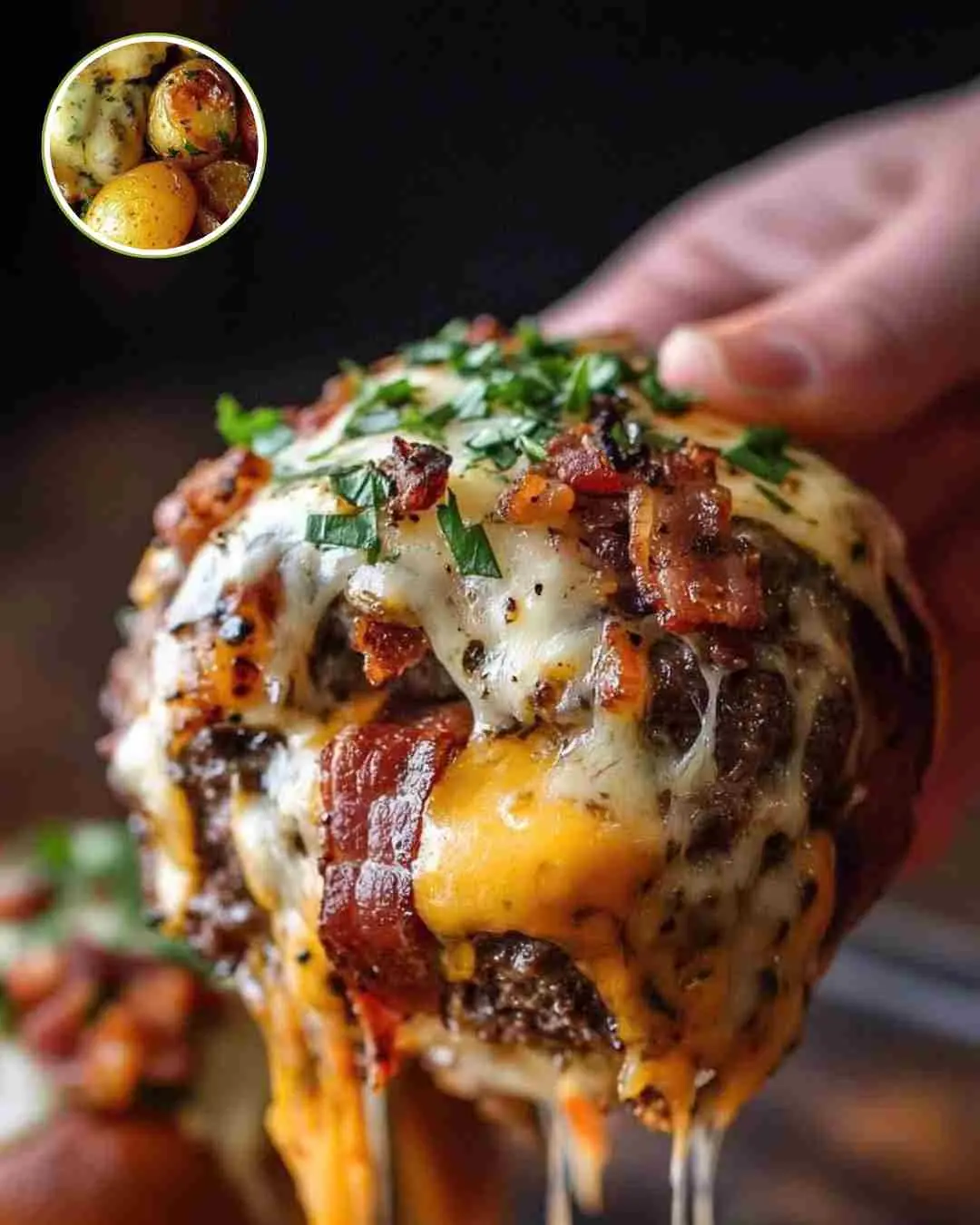 Garlic Parmesan Bacon Cheeseburger Bombs Recipe