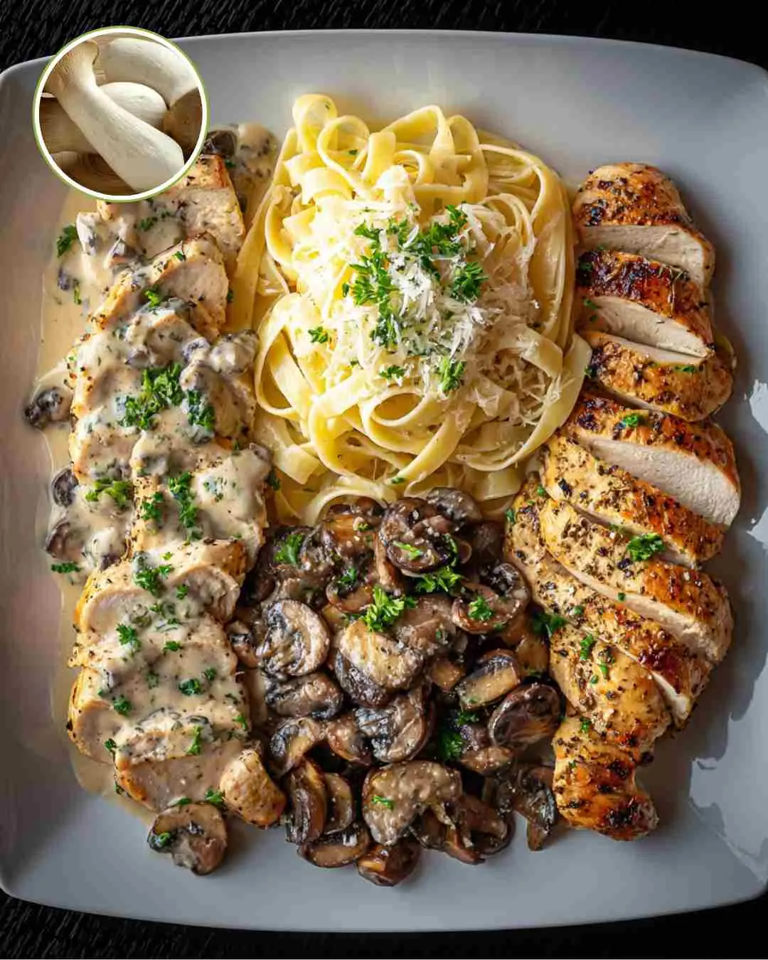 Creamy Mushroom Chicken with Fettuccine: A Comfort Food Classic