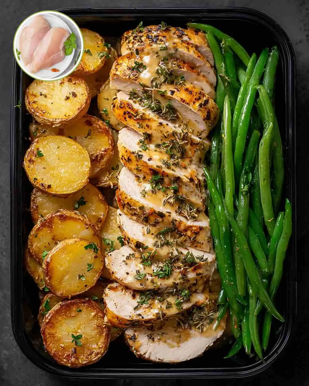 Next-Level Lemon-Herb Chicken Meal Prep with Roasted Potatoes & Green Beans