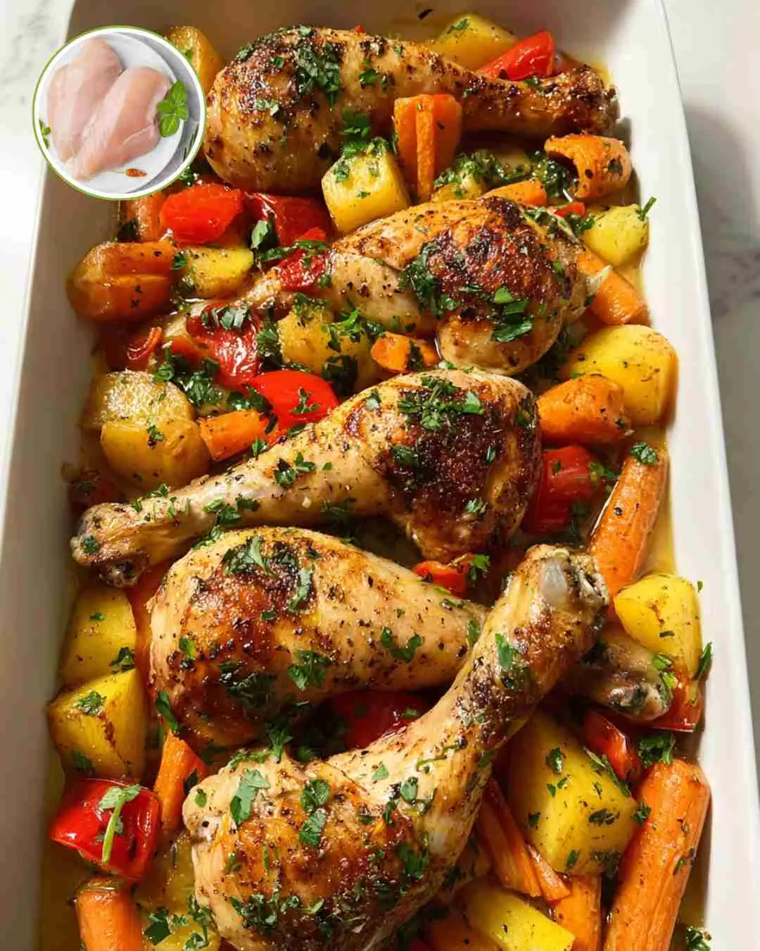 Crazy Good Herb Chicken Traybake with Veggies – Simple, Flavorful & Family-Friendly