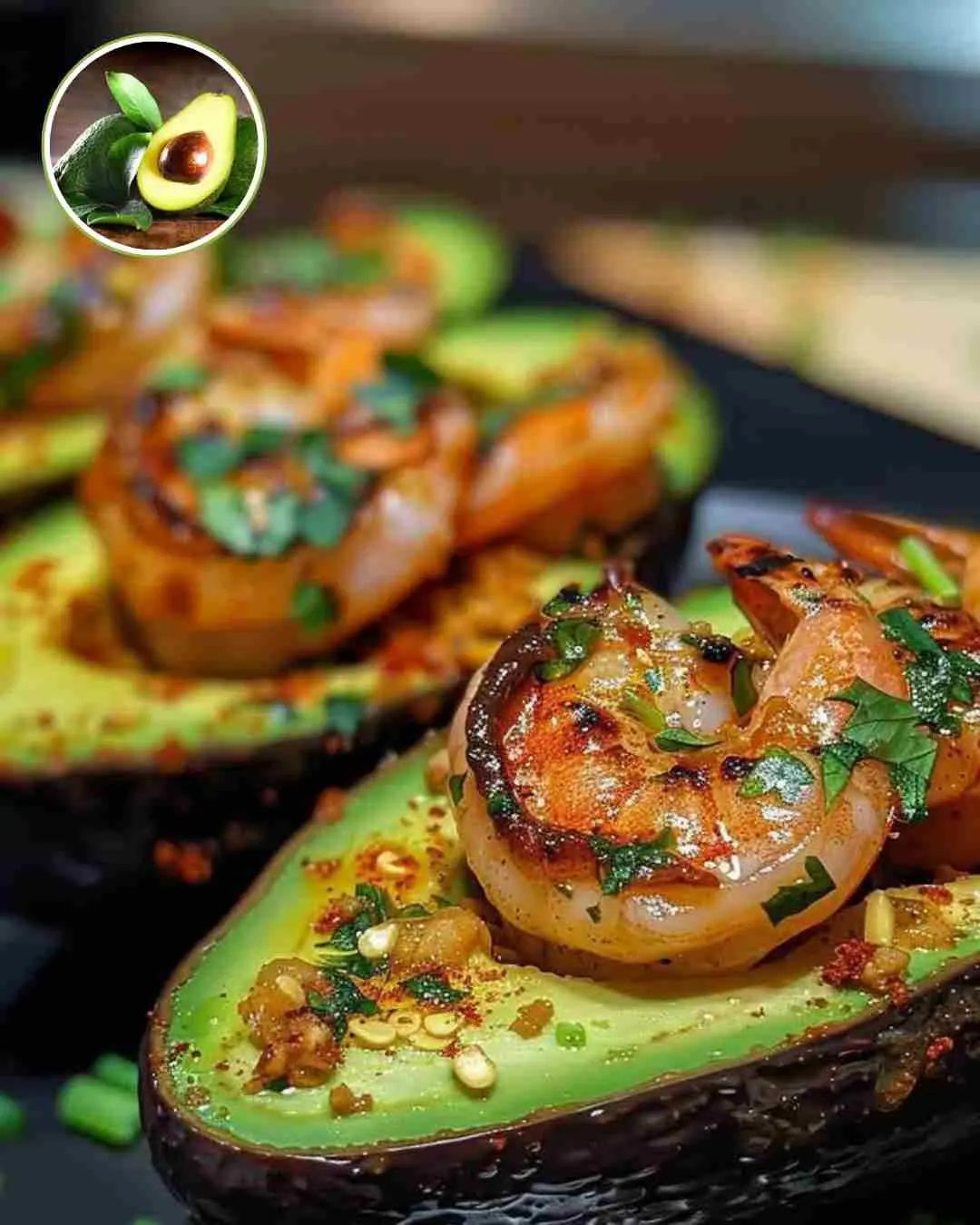 Stuffed Prawns Avocados