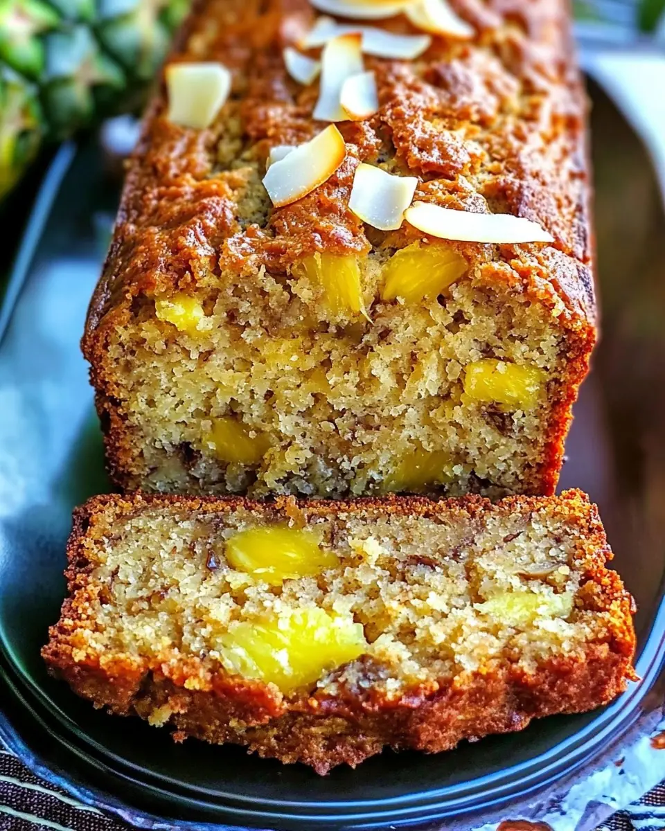 Coconut Pineapple Banana Bread