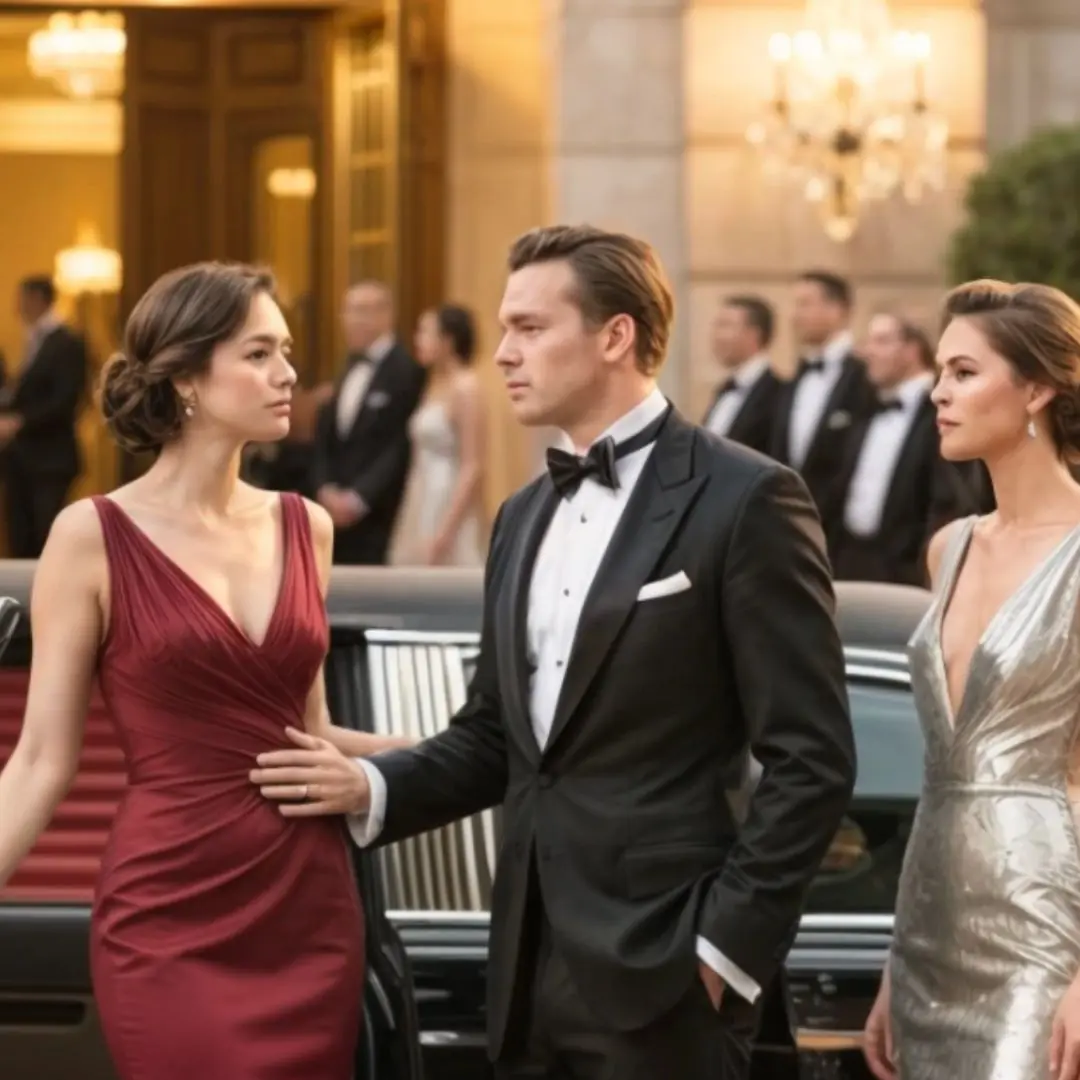 He brought his mistress to the theater. And then his wife stepped out of the limousine. He braced for a scandal, but his wife walked past without even looking at him