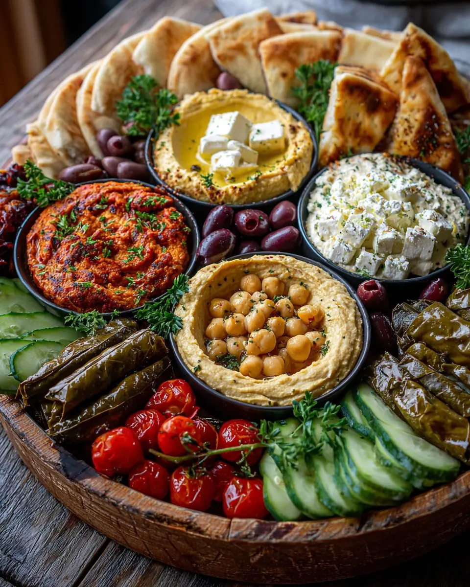 Mediterranean Mezze Tapas Basket