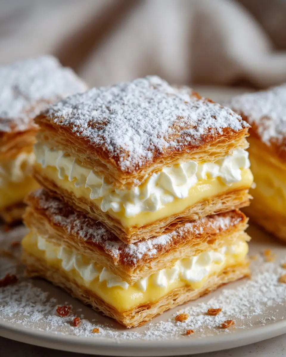 Vanilla Dream Custard Squares: Layers of Heaven!
